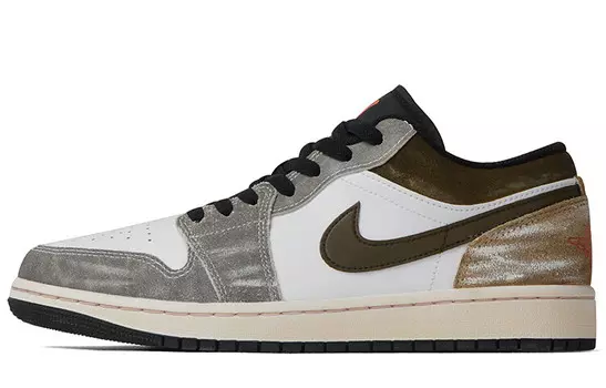 Баскетбольные кроссовки Air 1 Vintage Men Low-top Серый/коричневый/белый Jordan