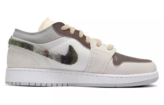 Баскетбольные кроссовки Air 1 Vintage Men Low-top Brown/Green Jordan