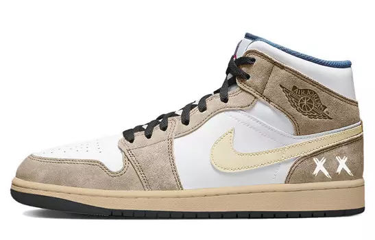 Баскетбольные кроссовки Air 1 Vintage Men Mid-Top White Jordan
