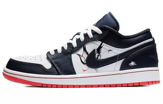 Баскетбольные кроссовки Air 1 Vintage Men Low-top White/Royal Blue/Fern Green Jordan