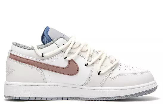 Баскетбольные кроссовки Air 1 Vintage Men Low-top бежевый/белый/красный Jordan