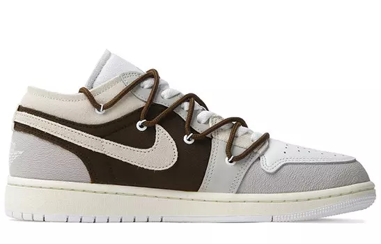 Баскетбольные кроссовки Air 1 Vintage Men Low-Top Grey/Brown Jordan