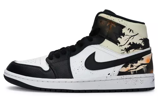 Баскетбольные кроссовки Air 1 Vintage Men Mid-Top Yellow Jordan