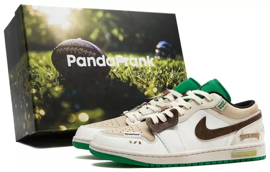 Баскетбольные кроссовки Air 1 Vintage Men Low-Top White/Brown/Green Jordan