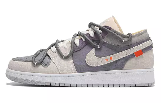 Баскетбольные кроссовки Air 1 Vintage Men Low-top Grey/Purple Jordan