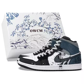 Баскетбольные кроссовки Air 1 Vintage Men Mid-Top Blue/Black Jordan