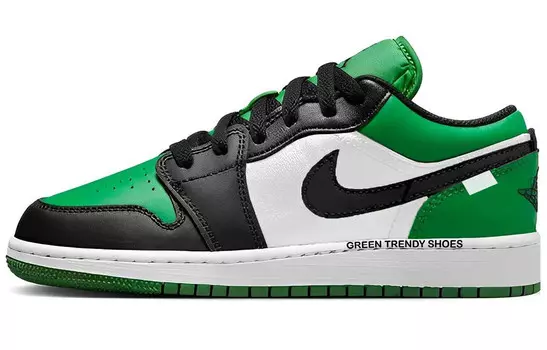 Баскетбольные кроссовки Air 1 Vintage Men Low-Top Black/White/Green Jordan