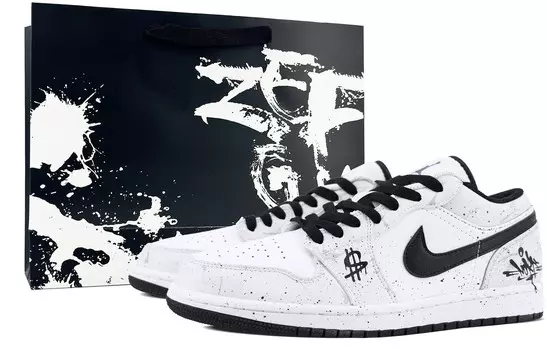 Баскетбольные кроссовки Air 1 Vintage Men Low-Top Серый/Белый/Черный Jordan