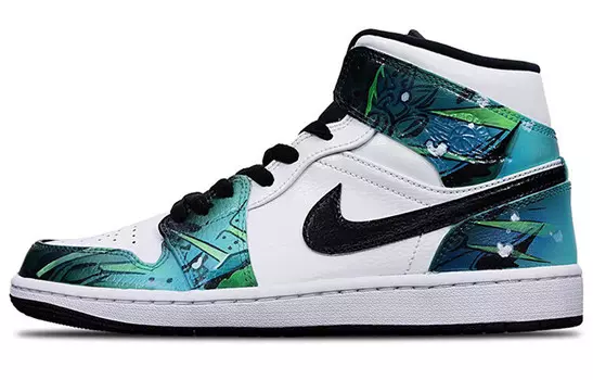 Баскетбольные кроссовки Air 1 Vintage Men Mid Top Green/Black/White Jordan