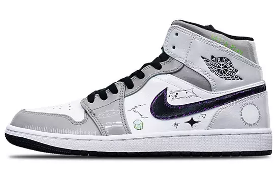 Баскетбольные кроссовки Air 1 Vintage Men High-top Black/white Jordan