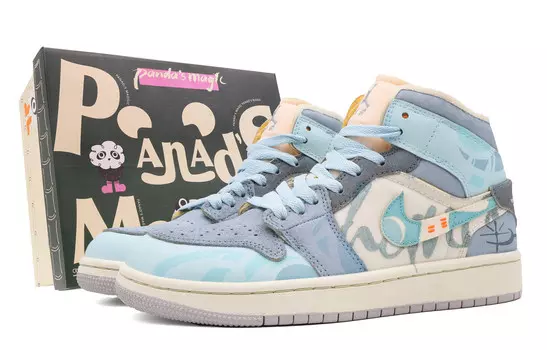 Баскетбольные кроссовки Air 1 Vintage Men Mid-top White Jordan