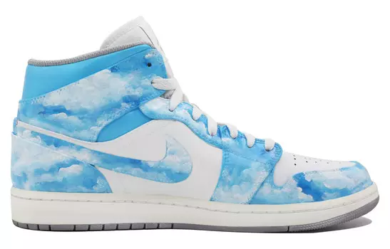 Баскетбольные кроссовки Air 1 Vintage Men High-top Blue/White Jordan