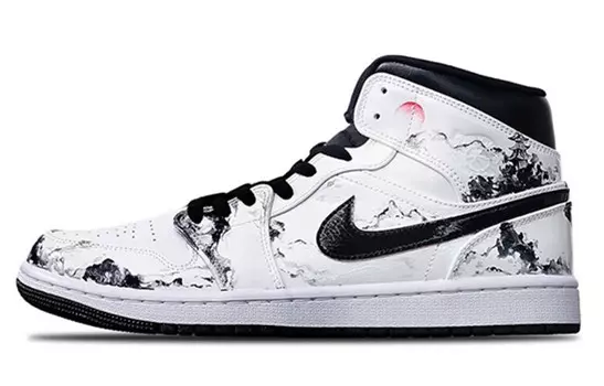 Баскетбольные кроссовки Air 1 Vintage Men Mid Top Black/White Jordan