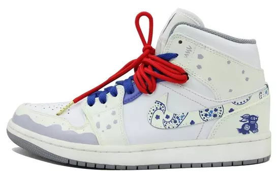 Баскетбольные кроссовки Air 1 Vintage Men High-top Off-white Jordan