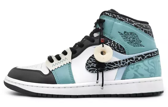 Баскетбольные кроссовки Air 1 Vintage Men Mid Top Black/White Jordan