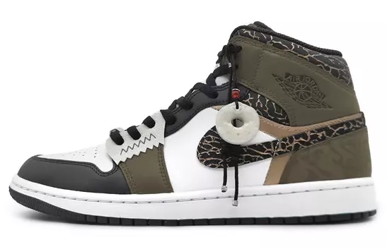 Баскетбольные кроссовки Air 1 Vintage Men High-top Black/white Jordan