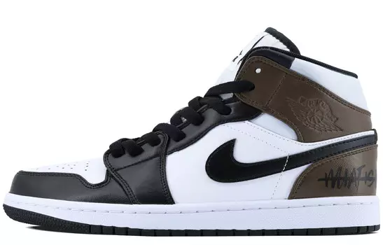 Баскетбольные кроссовки Air 1 Vintage Men High Top Black/Brown Jordan