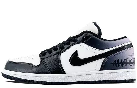 Баскетбольные кроссовки Air 1 Vintage Men Low-Top Black Violet/white Jordan