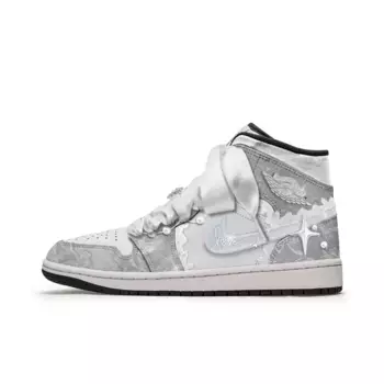 Баскетбольные кроссовки Air 1 Vintage Men Mid-Top Silver/White Jordan