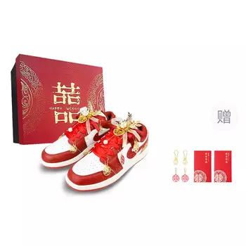 Баскетбольные кроссовки Air 1 Vintage Men Low-Touch Red, Gold Jordan, цвет Deep Red