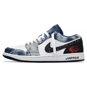 Баскетбольные кроссовки Air 1 Vintage Men Low-Touch Blue/Black Jordan