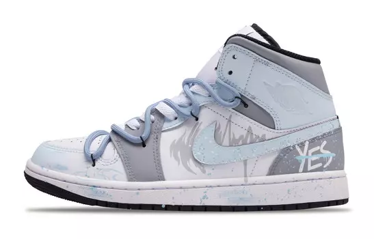 Баскетбольные кроссовки Air 1 Vintage Men Mid-Top White/Blue/Grey Jordan