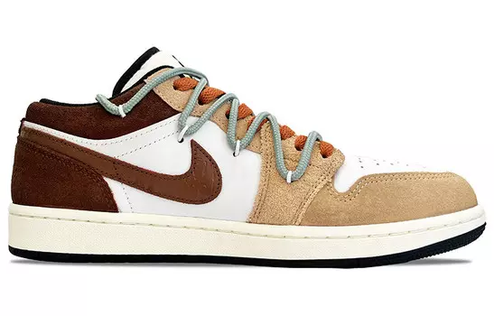 Баскетбольные кроссовки Air 1 Vintage Men Low-Top Brown/White Jordan