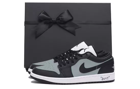 Баскетбольные кроссовки Air 1 Vintage Men Low-Touch Black Grey Jordan
