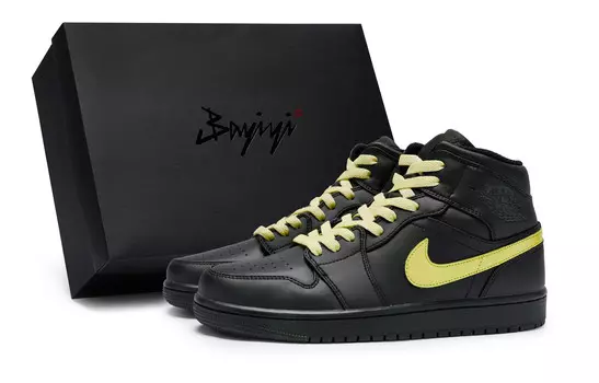 Баскетбольные кроссовки Air 1 Vintage Men Mid-Top Yellow Jordan