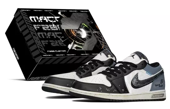 Баскетбольные кроссовки Air 1 Vintage Men Low-Top Black/Grey Jordan