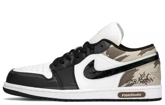 Баскетбольные кроссовки Air 1 Vintage Men Low-Top Black/Brown Jordan
