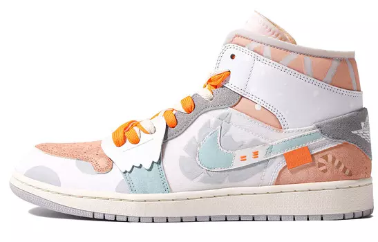Баскетбольные кроссовки Air 1 Vintage Men Mid-Top Blue/Grey/Orange Jordan