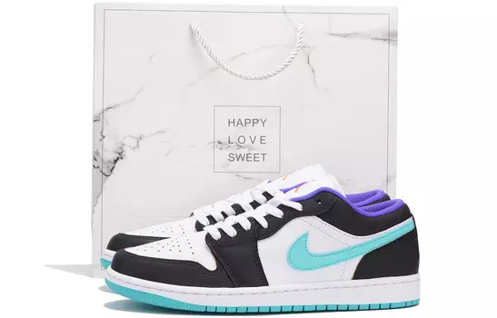 Баскетбольные кроссовки Air 1 Vintage Men Low-Top White/Blue/Black Jordan