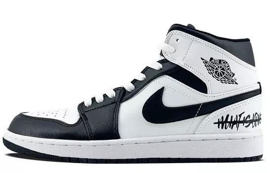 Баскетбольные кроссовки Air 1 Vintage Men Mid-Top Black/White Jordan
