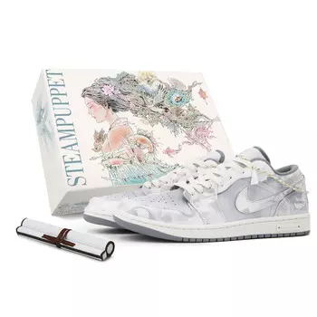 Баскетбольные кроссовки Air 1 Vintage Men Low-Touch Silver/White Jordan