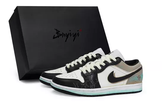 Баскетбольные кроссовки Air 1 Vintage Men Low-top Brown/Green Jordan