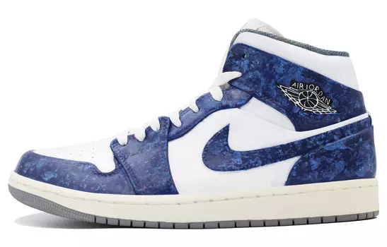 Баскетбольные кроссовки Air 1 Vintage Men Mid-Top Blue/White Jordan