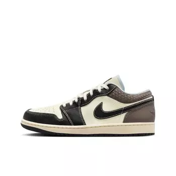 Баскетбольные кроссовки Air 1 Vintage Men Low-Top Black/Beige/Brown Jordan