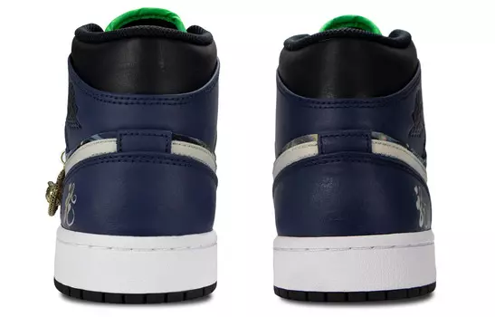 Баскетбольные кроссовки Air 1 Vintage Men Mid-Top Black/White Jordan