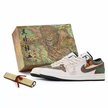 Баскетбольные кроссовки Air 1 Vintage Men Low-Top White/Red/Green Jordan