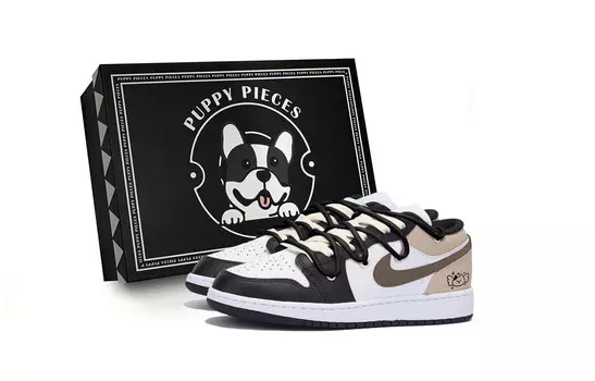 Баскетбольные кроссовки Air 1 Vintage Men Low-Touch Black Brown Jordan