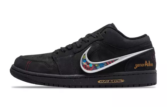 Баскетбольные кроссовки Air 1 Vintage Men Low-Top Black Jordan