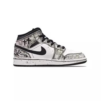 Баскетбольные кроссовки Air 1 Vintage Men High-Top Black/White Jordan