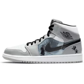 Баскетбольные кроссовки Air 1 Vintage Men Mid-Top White/Grey/Black Jordan