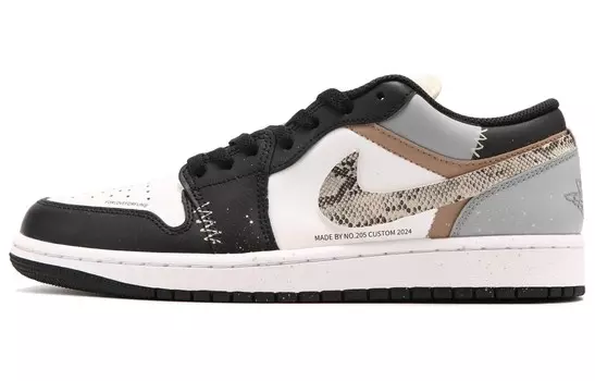 Баскетбольные кроссовки Air 1 Vintage Men Low-Top Black/White Brown Jordan