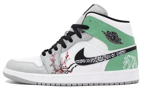 Баскетбольные кроссовки Air 1 Vintage Men Mid-Top Green Grey Jordan