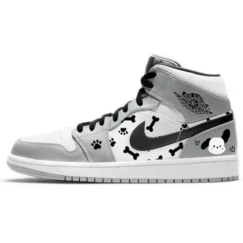 Баскетбольные кроссовки Air 1 Vintage Men Mid-Top White/Grey Jordan