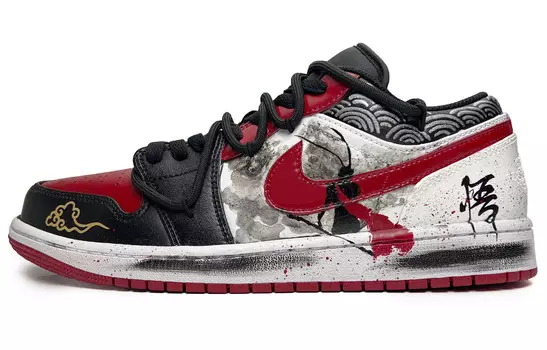 Баскетбольные кроссовки Air 1 Vintage Men Low-Top Black/Red/White Jordan