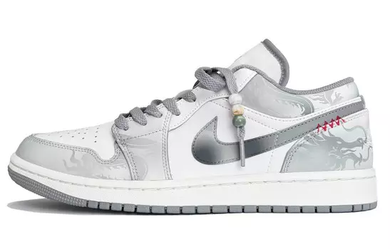 Баскетбольные кроссовки Air 1 Vintage Men Low-Top Grey/White Jordan