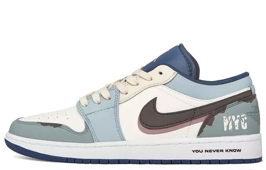 Баскетбольные кроссовки Air 1 Vintage Men Low-Top White/Blue Jordan